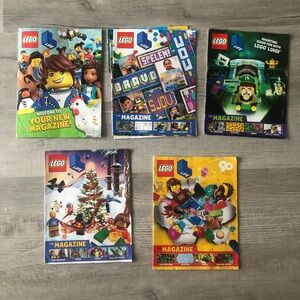 Lot of 5 legos magazines